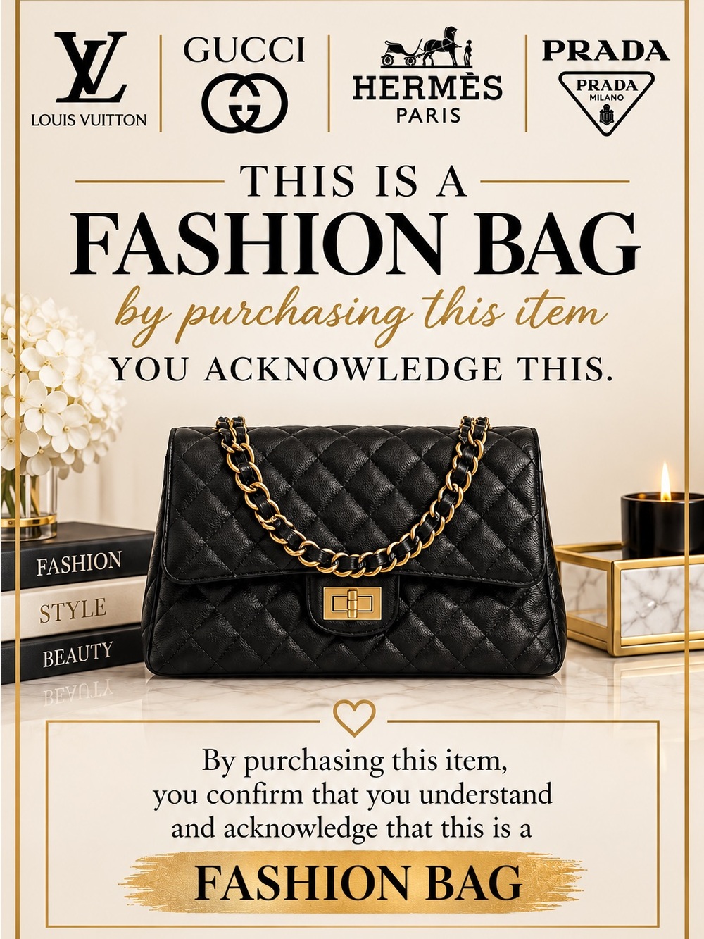 Brown Monogram Satchel with Black Trim - Picture 14 of 14